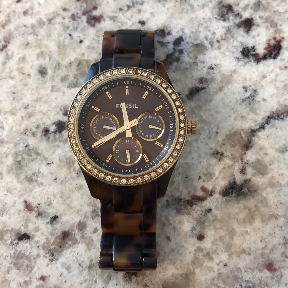 Authentic Fossil Tortoise Watch